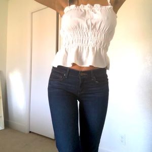 Straight leg denim with detail